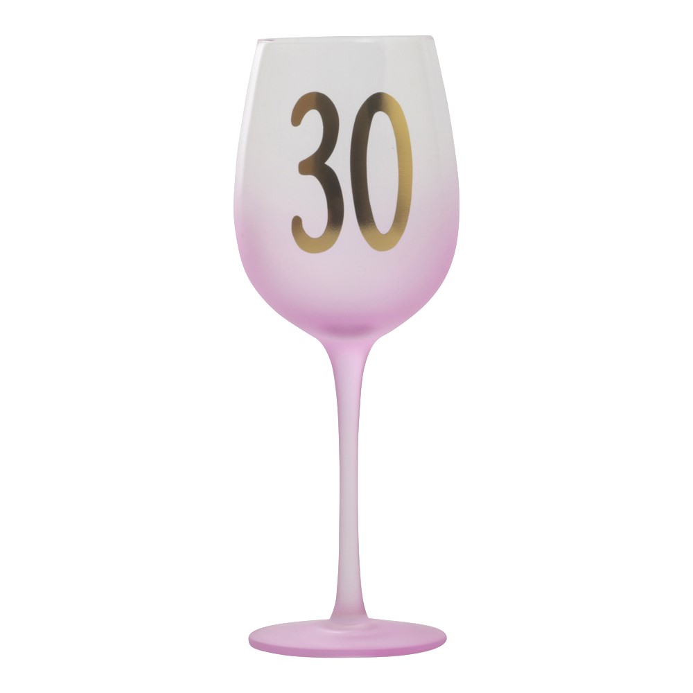 Wine glass pink 30 år