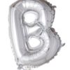 Bokstavballong- B sølv 41 cm