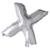 Bokstavballong- X sølv 41 cm