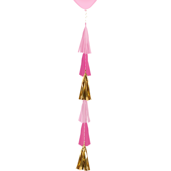 Balloon tassels rosa
