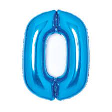 Medium tallballong 0 blå 66 cm