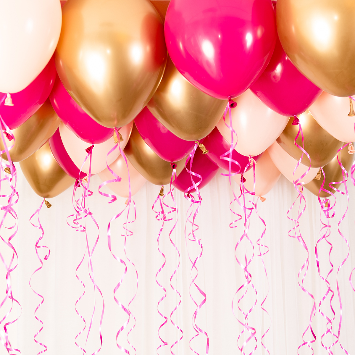 Balloon ceiling kit- premium pink
