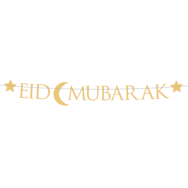 Letter banner eid mubarak 220cm