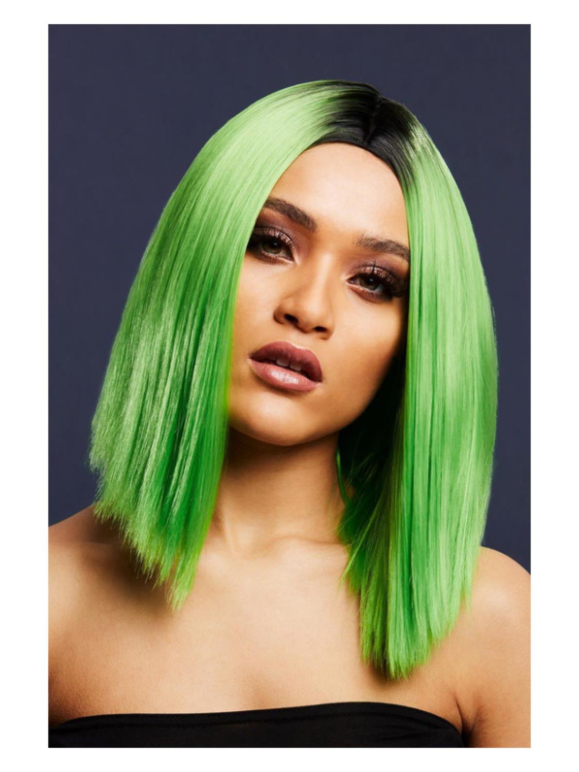 Kylie parykk grønn