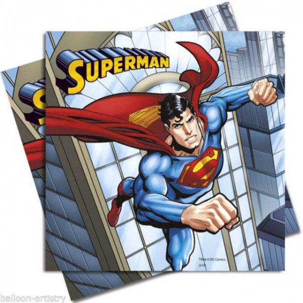 Superman servietter 80 pk