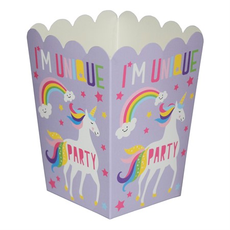 Unicorn popcorn box 8 pk