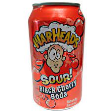Warheads sour black cherry soda