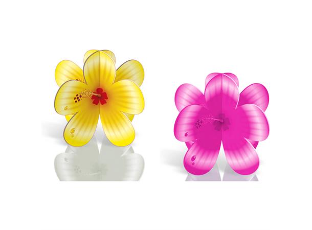 Blomster bord-dekorasjon 4pk