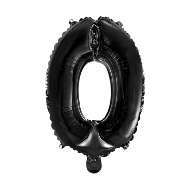 Tallballong 0- svart 41 cm