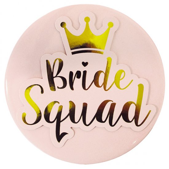 Bride squad jumbo badge