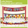 Birthday konfetti cake banner