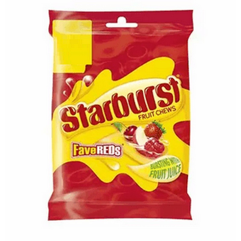 Starburtst fruit chews favereds