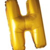 Bokstavballong- H gull 41 cm