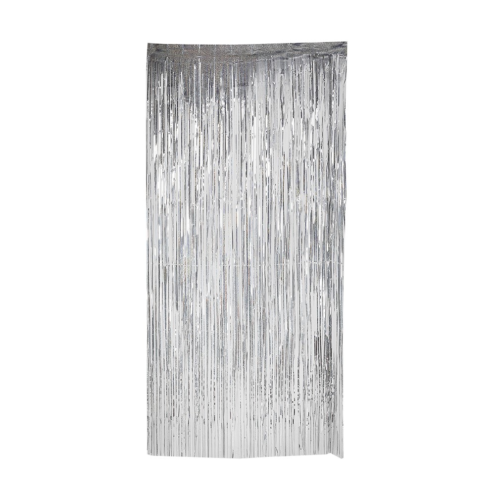 Partygardin sølv holografisk 92x240 cm