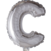 Bokstavballong- C sølv 41 cm