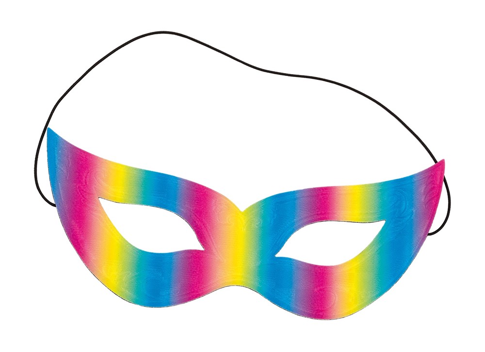Reflective rainbow maske