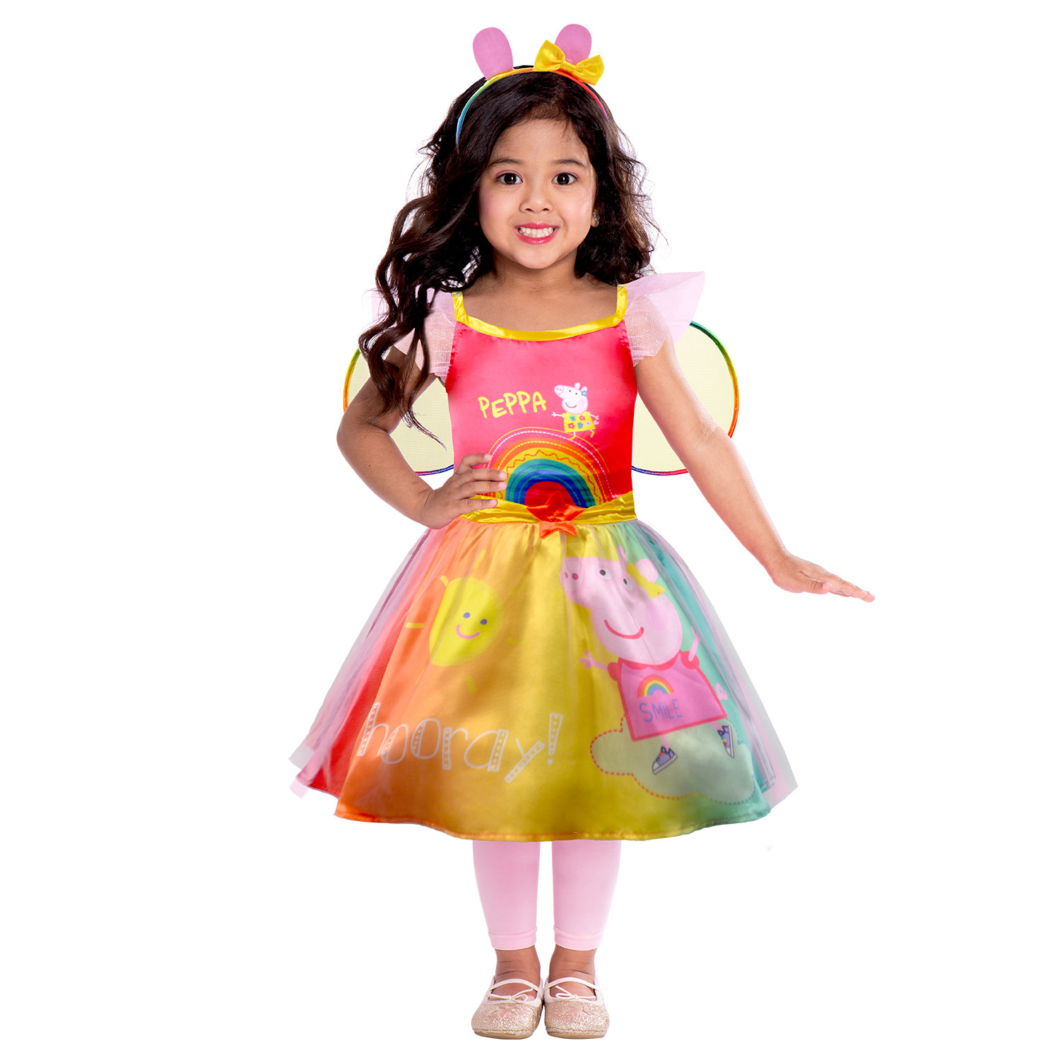 Peppa gris rainbow kjole 3-4 år
