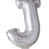 Bokstavballong- J sølv 41 cm