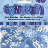 Blå glitz konfetti 40 år