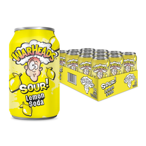 Warheads sour lemon soda