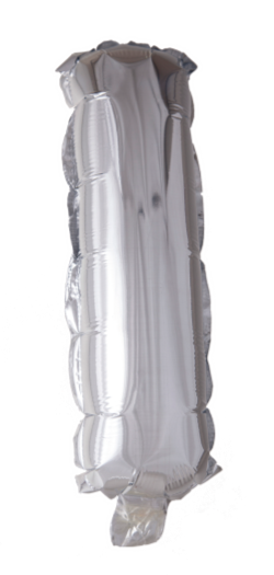 Bokstavballong- I sølv 41 cm