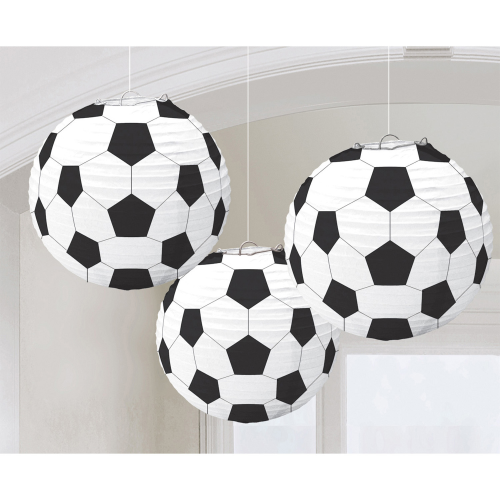 Fotball lanterner 3 stk