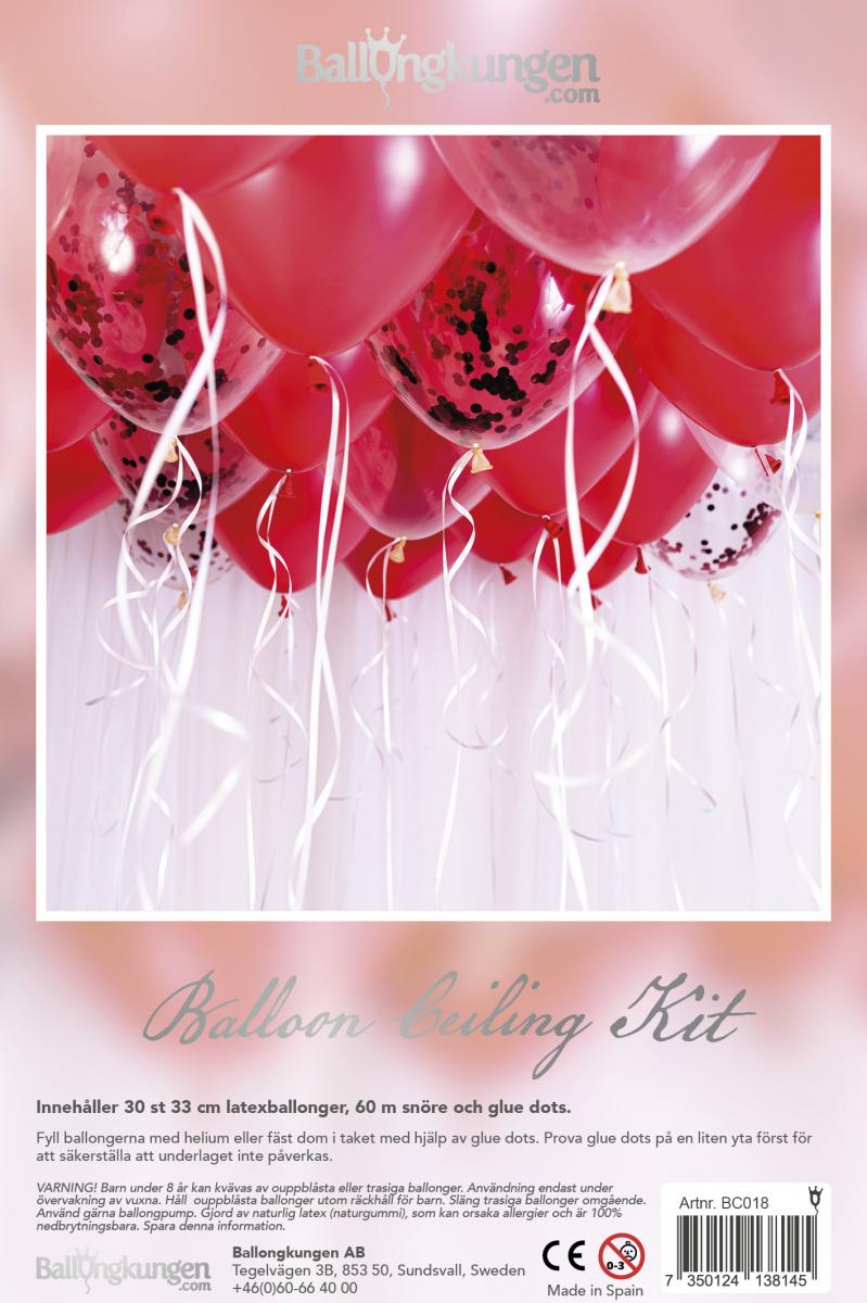 Balloon ceiling kit-love