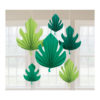 Hengende dekor grønne blader 6pk