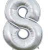 Tallballong 8 sølv 66 cm