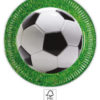 Fotballparty fat grønne 23cm 8 pk