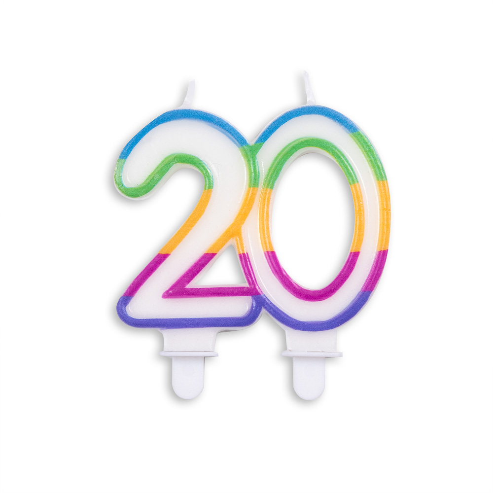 Kakelys 20 år multicolor