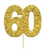 Gull Glitter kaketopper - "60"