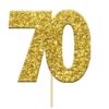 Gull Glitter kaketopper - "70"