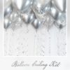 Balloon Ceiling Kit - Silver/Chrome