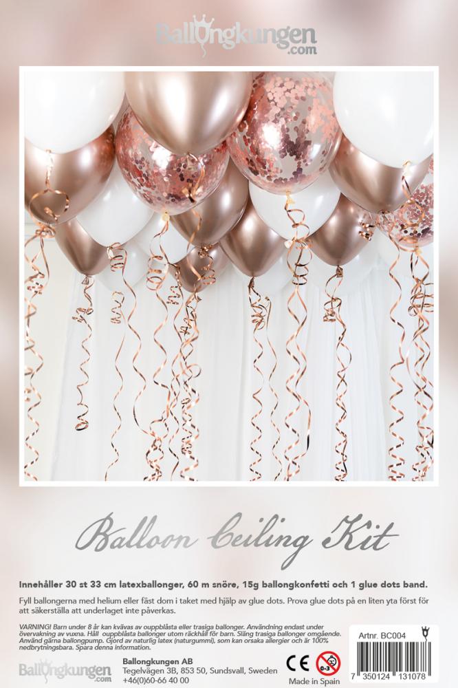 Balloon Ceiling Kit - Rose Gold