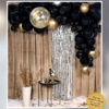 Balloon Arch Kit - Black & Gold w. Confetti Bomb