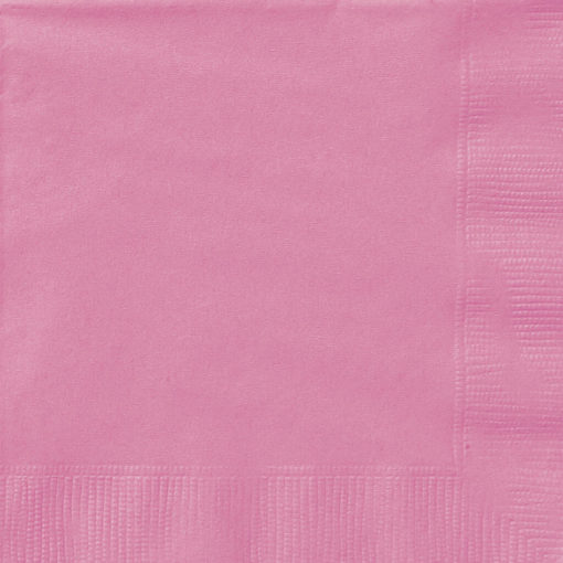 20 Lunchservietter ensfarget mørk rosa- 33x33cm