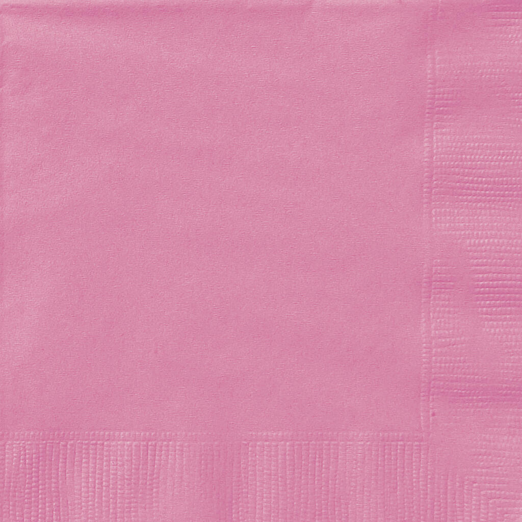 20 Lunchservietter ensfarget mørk rosa- 33x33cm