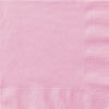 20 Drikkeservietter ensfarget lys rosa- 25x25cm