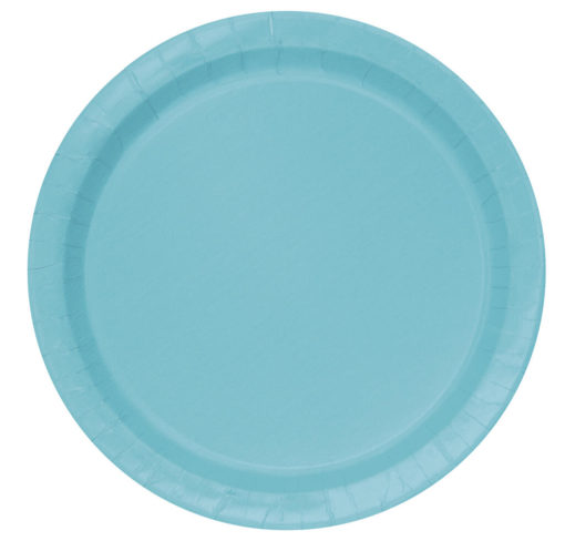 Papptallerken turkis 23cm 8pk