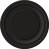 Papptallerken svart 23cm 8pk