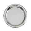 Papptallerken sølv metallic 23cm 8pk