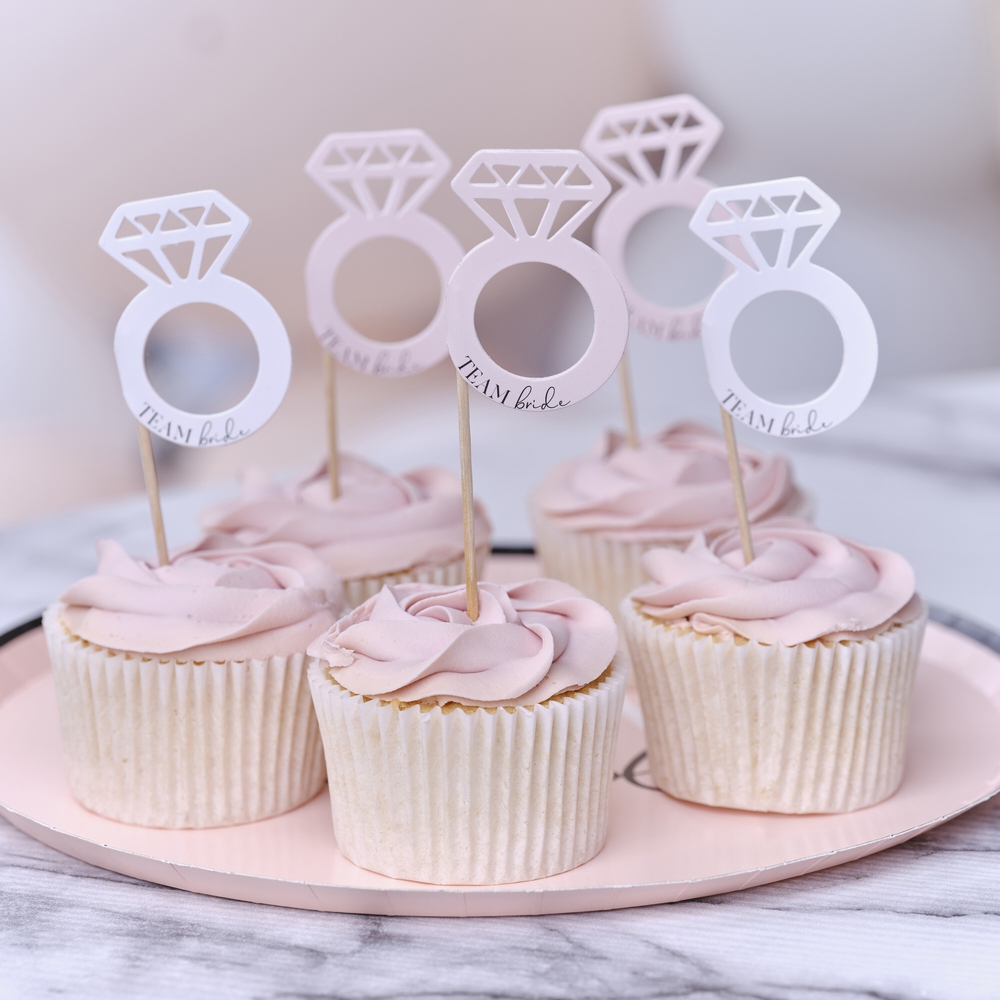 Team bride cake toppers 12pk