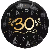Folieballon - "30" - Shining Glam - 45 cm - Folat