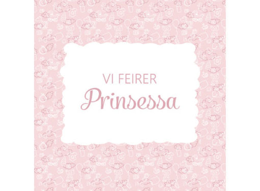 Servietter Vi feirer prinsessa 20 pk