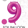Tallballong 8 satin hot pink 86cm