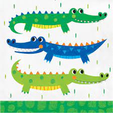 Alligator party servietter 16pk