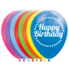 Happy birthday ballonger 8pk