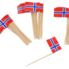 Cocktailflagg Norge 50pk