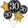 Ballongbukett 30 år sparkling